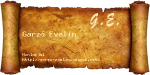 Garzó Evelin névjegykártya
